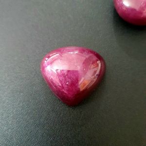 Mặt Đá Ruby Hình Tim - ĐRB359