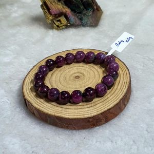 Vòng Tay Phong Thủy Đá Ruby Thiên Nhiên 100% Bao Kiểm Đinh Size Hạt 10ly - VTDRB928