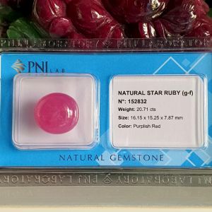 Mặt Đá Quý Ruby Đỏ Tự Nhiên - Đã Kiểm Định - RB152832